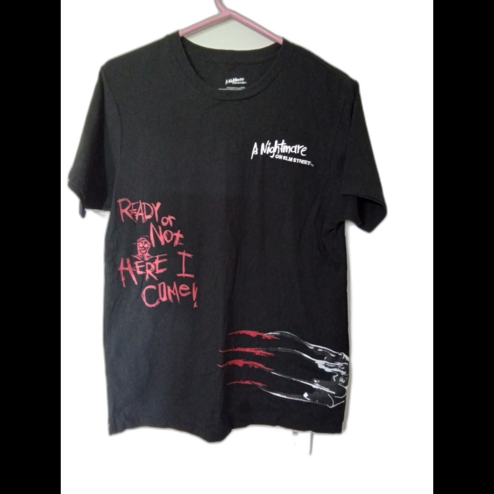 Nightmare On Elm Street Embroidered Tshirt Size Medium